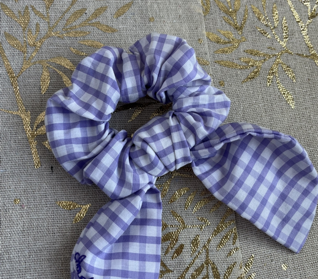 Petit Foulchie *chouchoute moi vichy violet