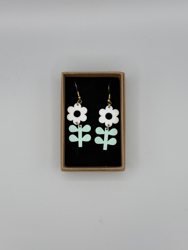 Boucles d’Oreilles « Fleurs Minimalistes »