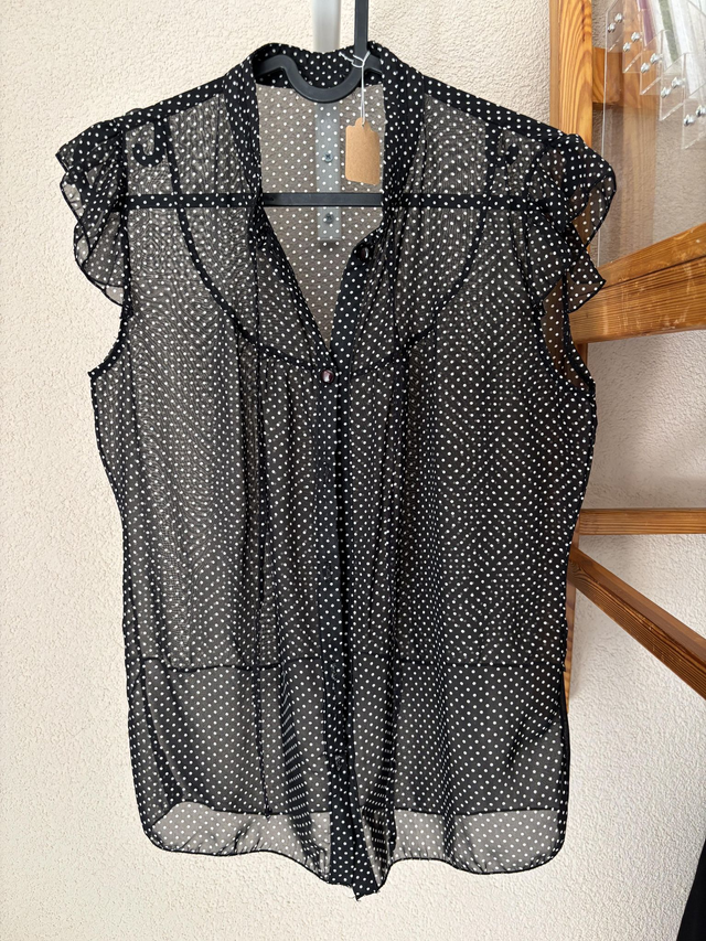 Top à pois transparent (140)