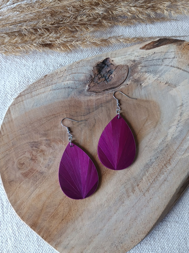 Boucles d'oreilles GOUTTE Éventail