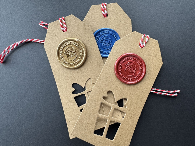 Wax Seal Christmas Tag