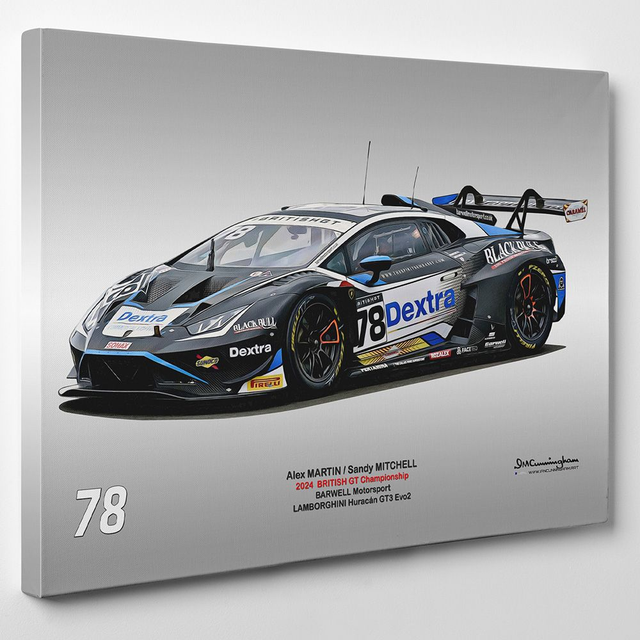 C240403 Lamborghini Huracan GT3 Evo2 British GT 24 Barwell Motorsport #78