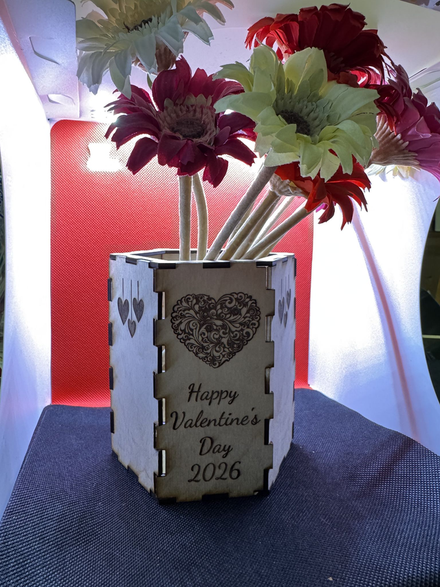 Happy Valentine's Day Vase