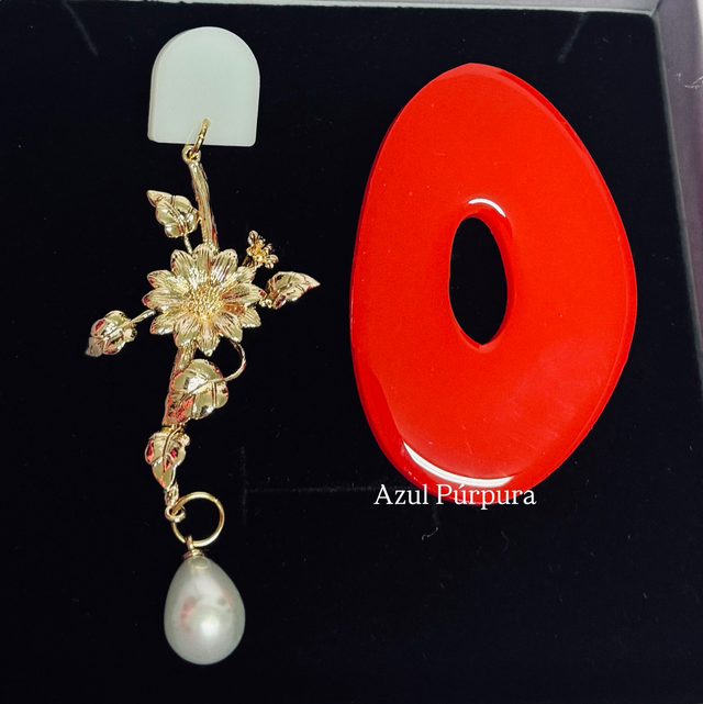 Brincos XL Elegância assimétricos 