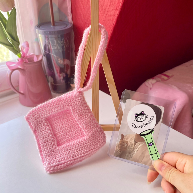 Toploader en crochet rose 