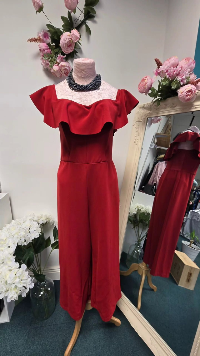 Red Jump suit