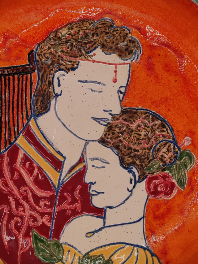 Plat "Orphée et Eurydice"