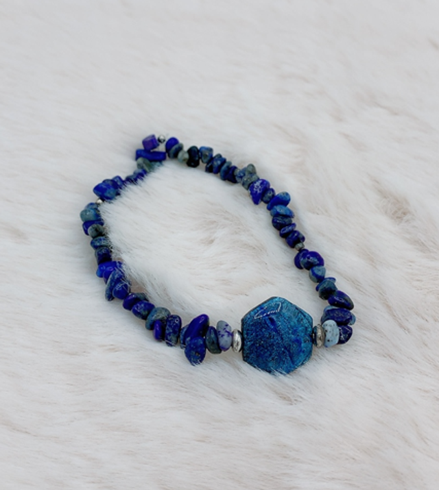 Bracelet "Eclat Naturelle" et Lapis Lazuli