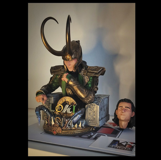 LOKI Buste peint 1/9e. VENDU [dispo à la commande]