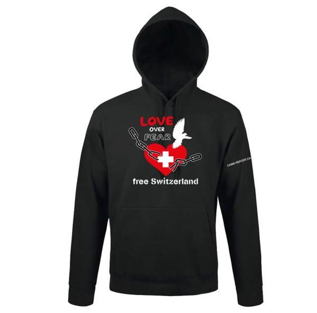 Sweatshirt Hoodie «Love over Fear»