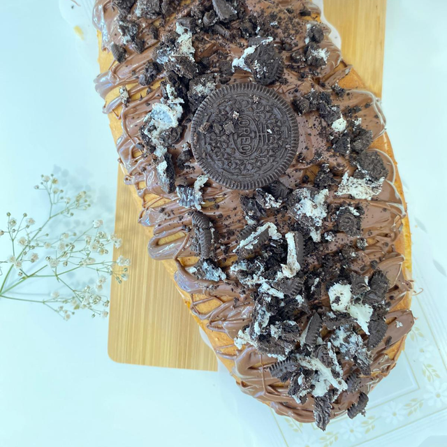 Coca de Chocolate Blanco y Oreo