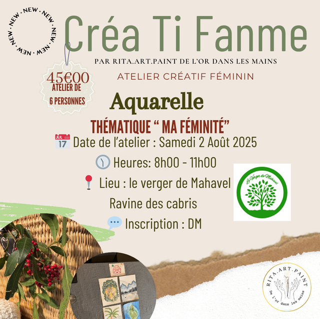 Atelier Créa Ti Fanme "Thématique,Ma féminité "