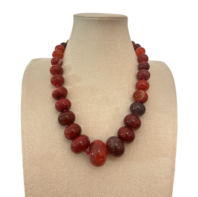 Collana Agata rossa