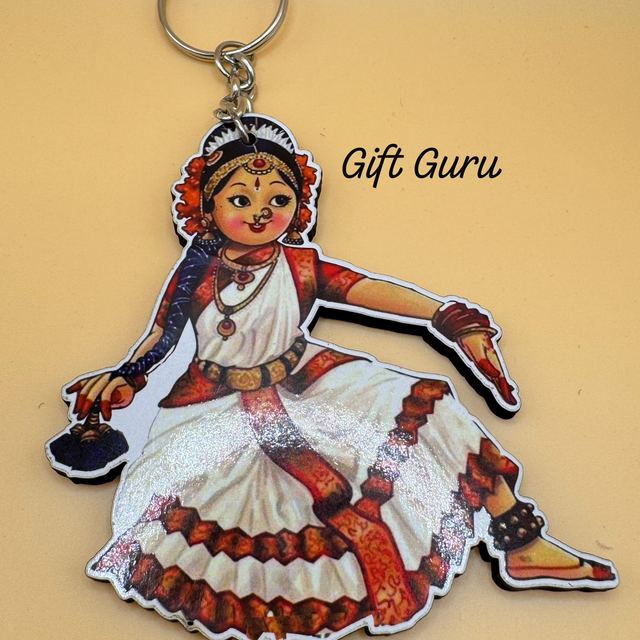 Bharatanatyam Doll Keychain – Perfect for Arangetram & Student Gifts