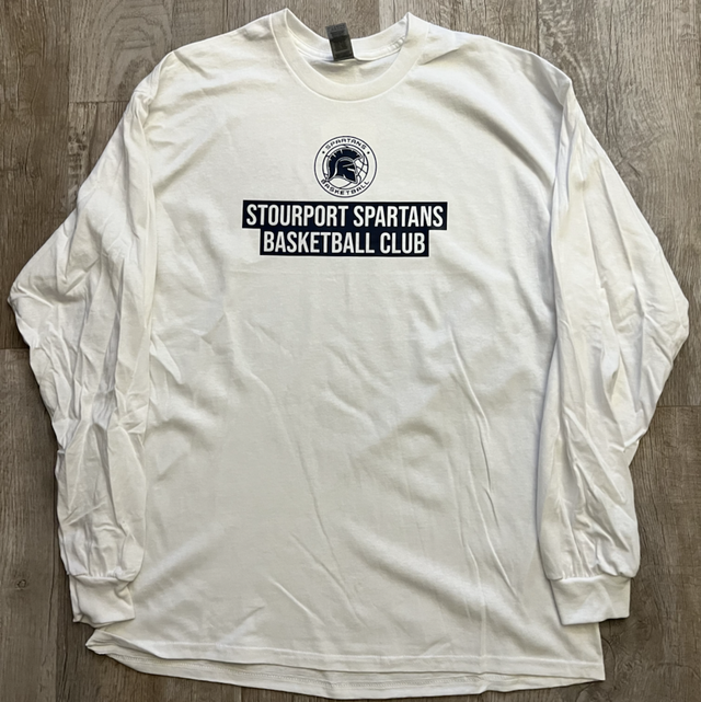 Spartans ‘All white’ Long sleeved Adult T-shirt 
