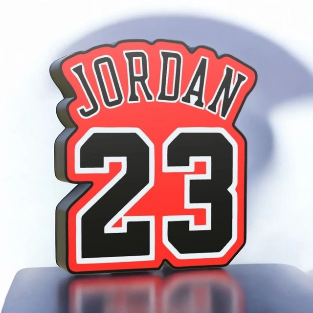 Lampe 3D Jordan 23 LED - L’icône du basketball illumine ton espace ! 
