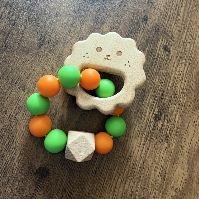 Anneau de dentition - Vert &amp; Orange