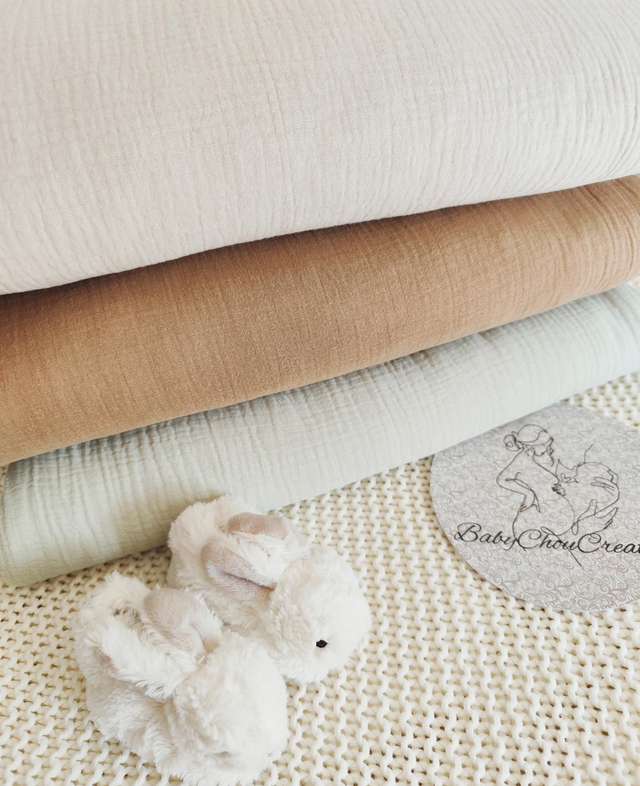 Gigoteuse en gaze de coton personnalisé