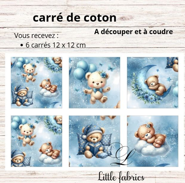 Panneau lingettes ourson