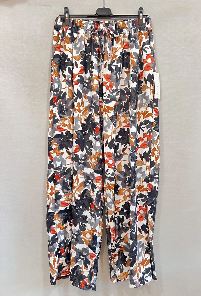 Pantalon fluide imprimé noir