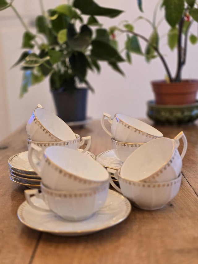 Tasses à café Limoges M.S 