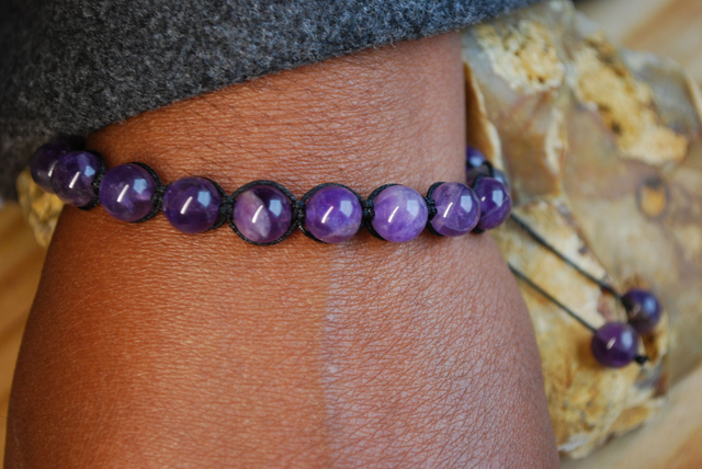 Bracelet en améthyste 