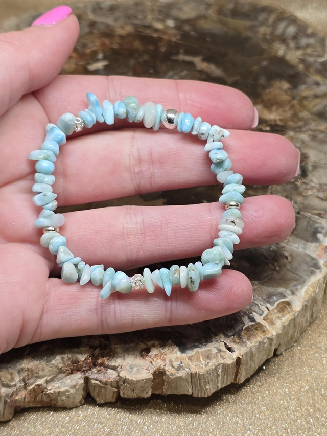 Bracelet baroque Larimar