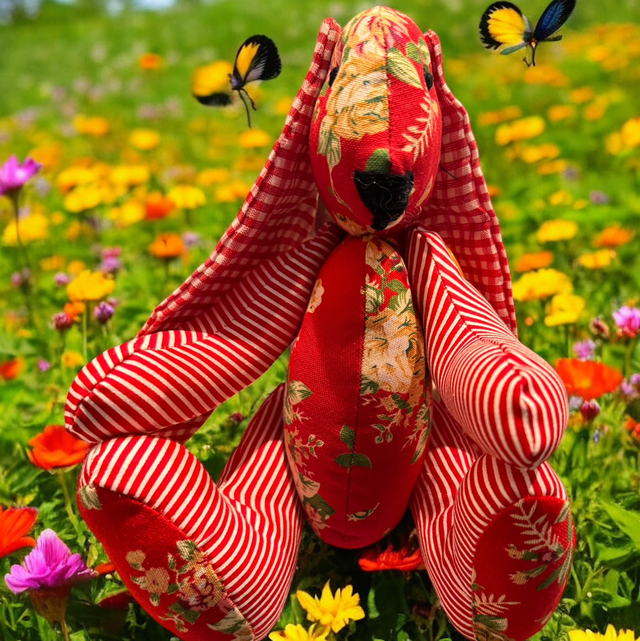 Red Flower Bunny