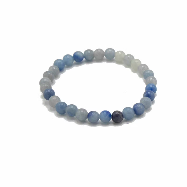 Blue Lace Agate Bracelet — Calm &amp; Clear Expression