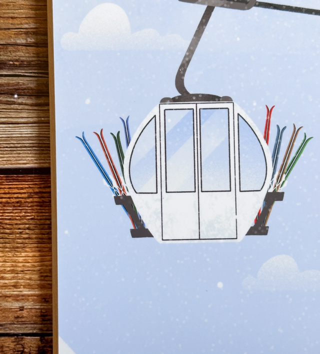 Tableau Télécabine blanche 🆕