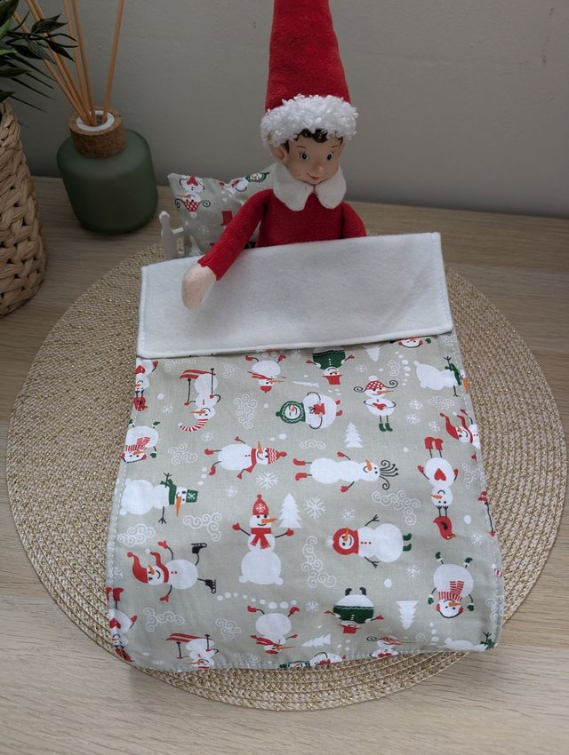 Parure de lit pour lutin farceur "bonhommes de neige"