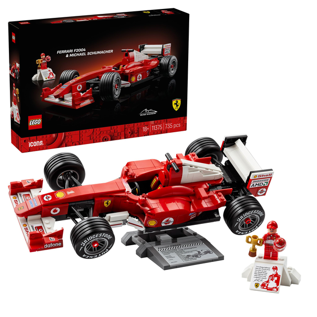 LEGO 11375 Icons Ferrari F2004 und Michael Schumacher
