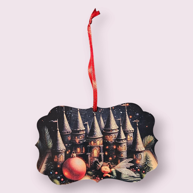 Plaque de noël fée 