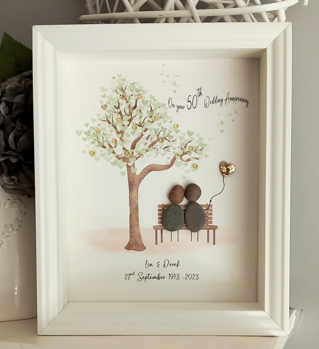 50th anniversary pebble picture 