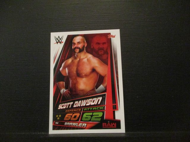 Scott Dawson - Raw Slam Attax Universe Original Trading Card #52