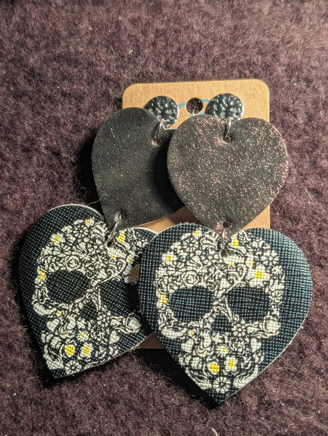 Boucles d'oreilles Marie Laure tête de mort ml103