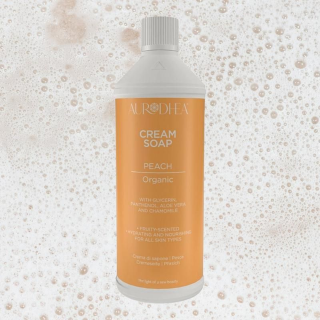 Aurodhea Cream Soap – Peach (Organic) 1000ML | Gentle &amp; Nourishing

