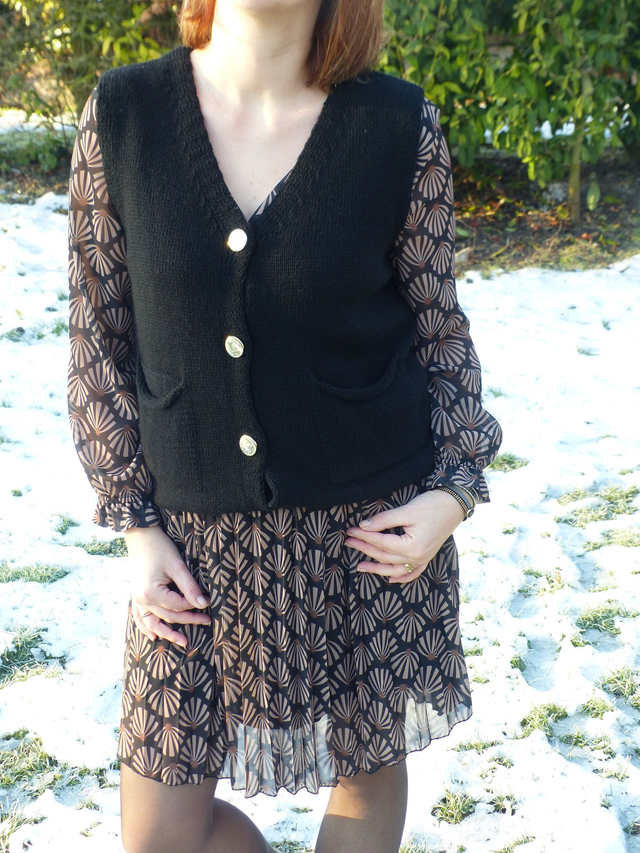 gilet noir sans manches