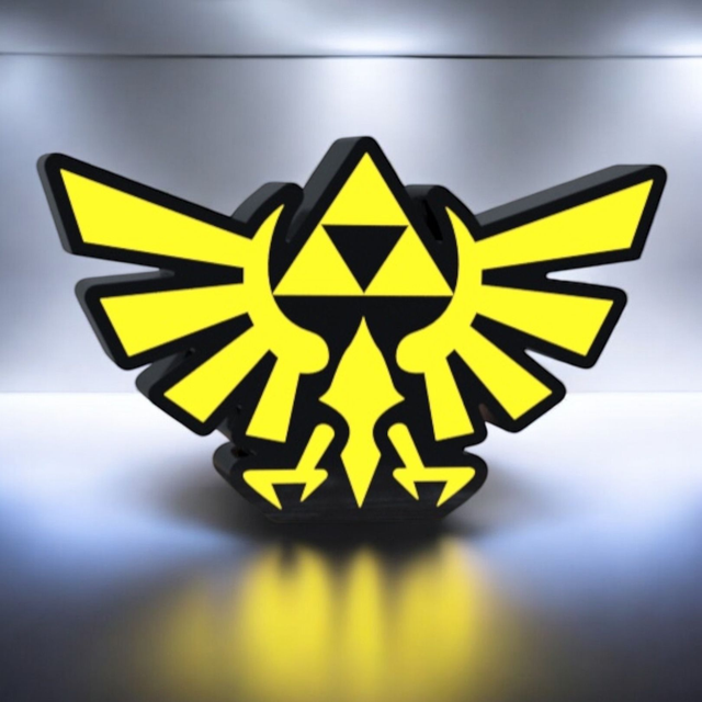 Lampe 3D The Legend of Zelda LED - Triforce & Hyrule ! 