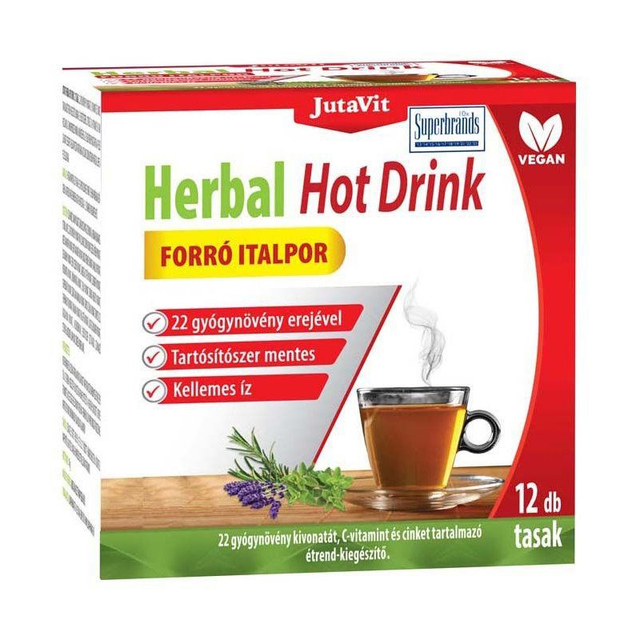 JutaVit Herbal Hot Drink pre dospelých – 12 ks