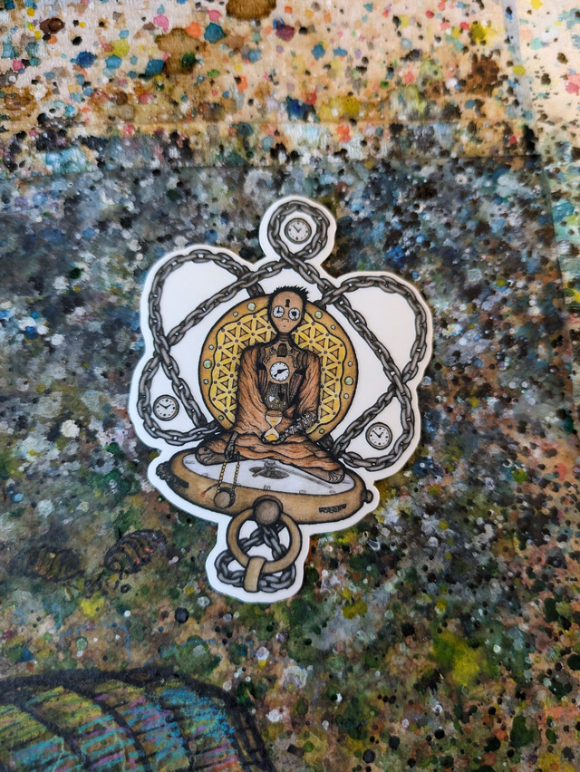 &quot;Time Buddha&quot; Sticker 