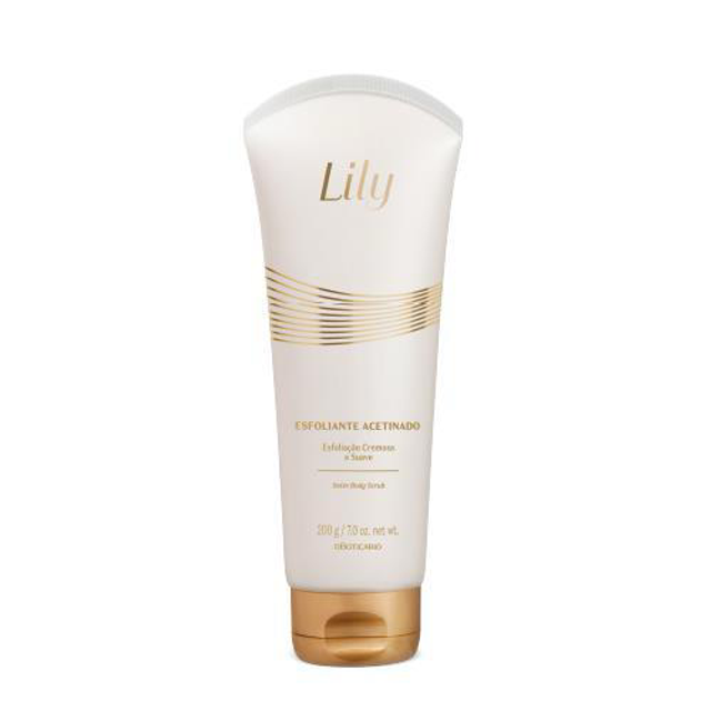 ESFOLIANTE HIDRATANTE ACETINADO LILY, 200G O Boticário body scrub Lily satin