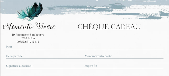 Chèque cadeau