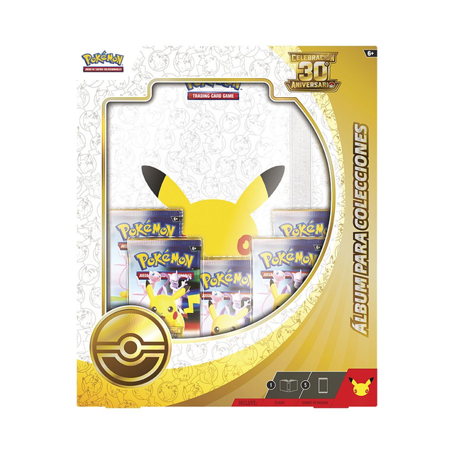 Pokémon JCC – Álbum para colecciones Celebración del 30.º aniversario + 5 sobres