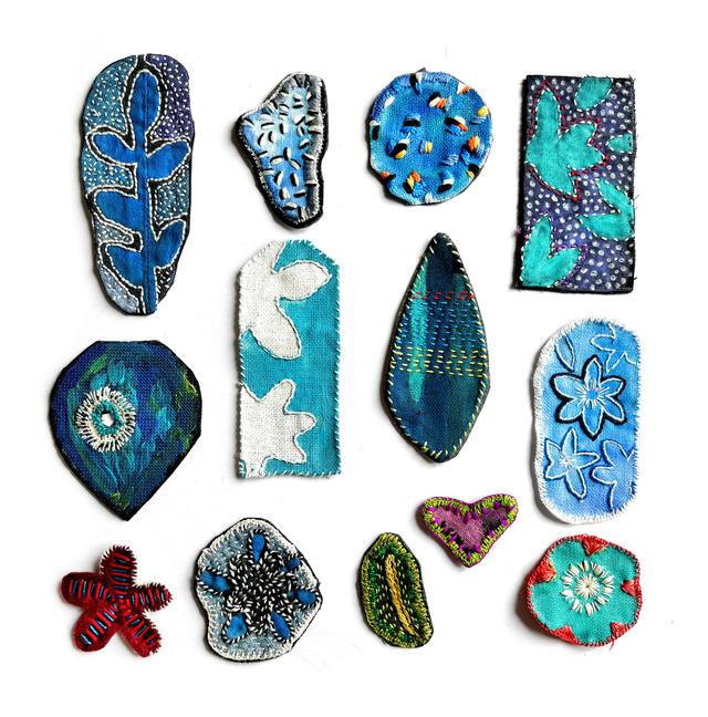 Grand ménage de printemps/ vide-atelier de petites pièces brodées