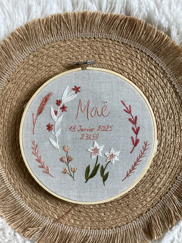 SUR COMMANDE Tambour de naissance entièrement personnalisable