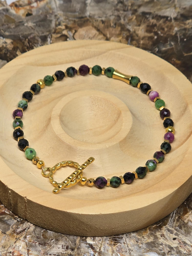 Bracelet Rubis sur Zoïsite 0,4 xm