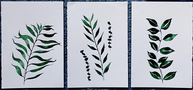 Kasvun ihme -teossarja. Originaali akvarellit.