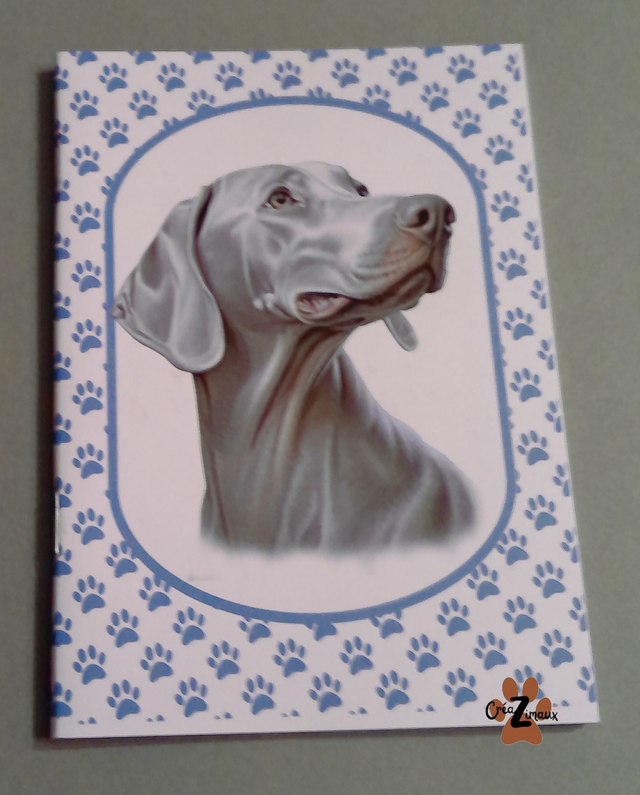 Carnet de note Braque de weimar