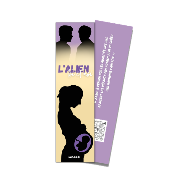 Marque-page L'Alien, toi et moi (55 x 210 mm)